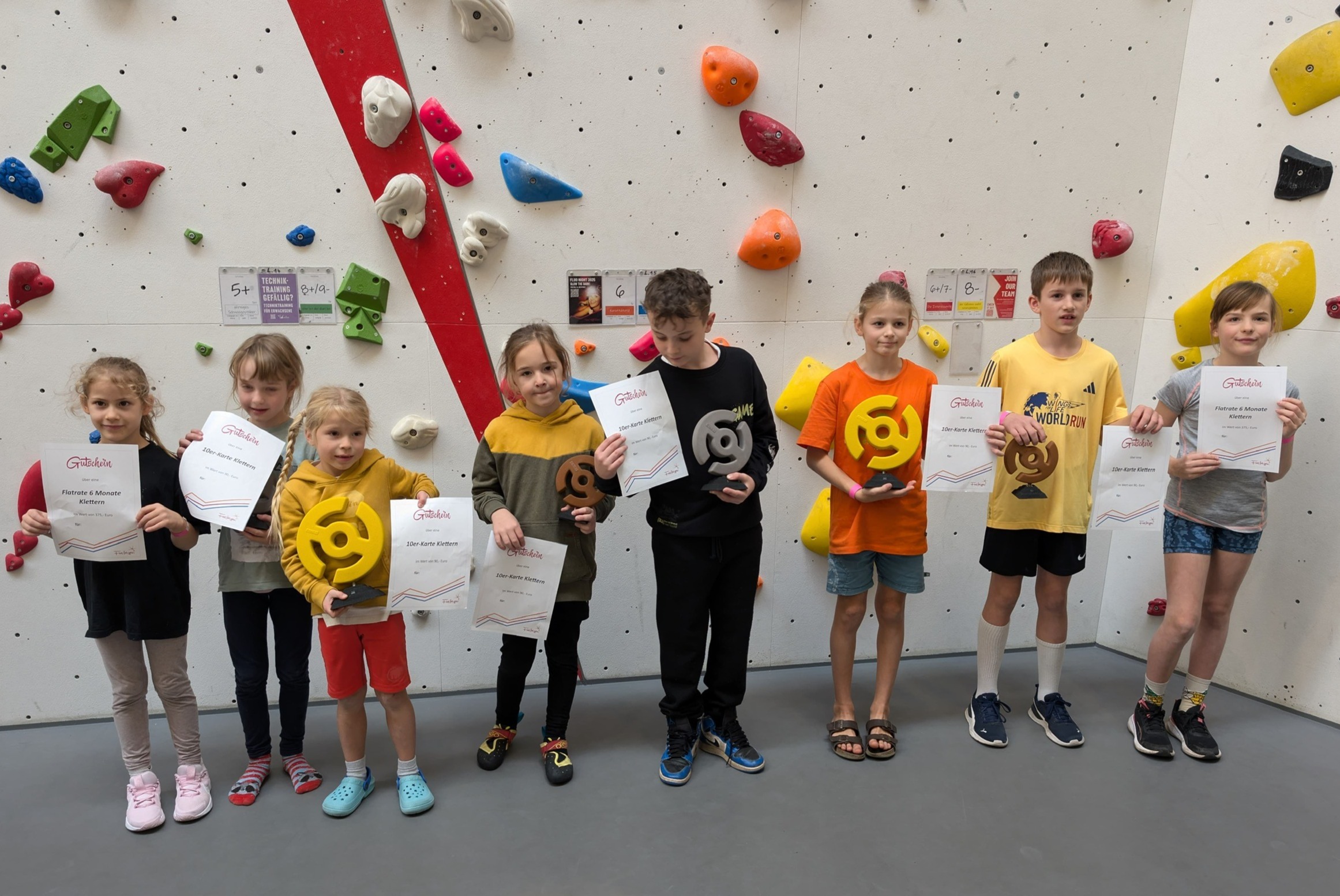 Kids Cup 2025 – Kinder Kletter- & Boulder Cup bei der Kletterhalle Dachau Kinder beim Kletter- und Boulderwettkampf „Kids Cup 2025“ in der Kletterhalle Dachau